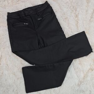 Sanctuary / DENIM Black Coated Cropped Jeans Size 28